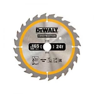 DEWALT Cordless Construction Trim Saw Blade 165 x 20 mm x 24T