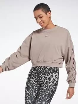 Reebok Studio Knit Fashion Cover-up, Grey Size M Women