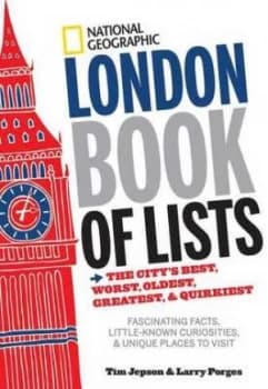 National Geographic London Book of Lists by Tim Jepson Hardback