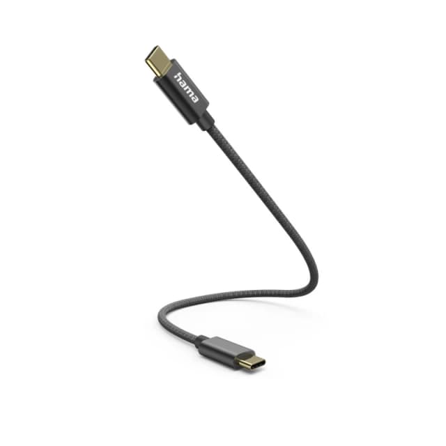 Hama Hama 00201604 USB cable USB 2.0 0.2 m USB C Black 00201604