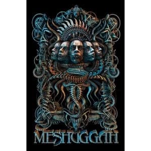 Meshuggah - 5 Faces Textile Poster