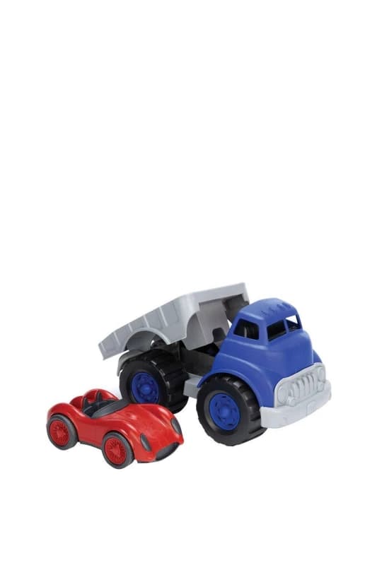 Green Toys Flatbed Truck & Race Car Dark Blue unisex