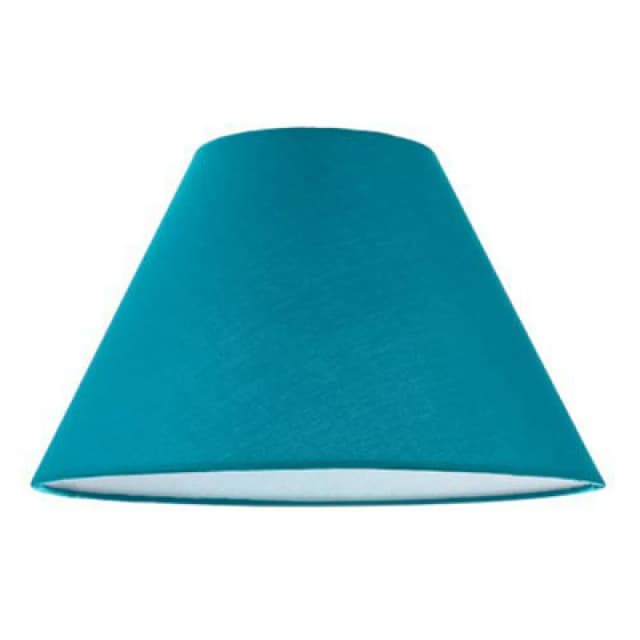 Happy Homewares 12 Vibrant Teal Cotton Coolie Lampshade Suitable For Table Lamp Or Pendant