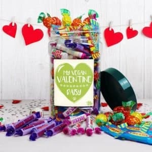 Personalised My Vegan Valentine Sweet Jar