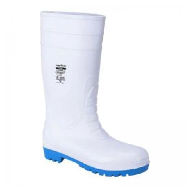 Portwest Total S5 Safety Wellington Boots FW95WHR40 Colour: White