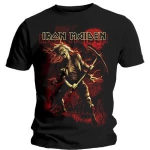 Iron Maiden - Benjamin Breeg Red Graphic Unisex Large T-Shirt - Black