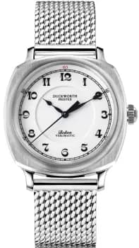 Duckworth Prestex Watch Bolton Verimatic White Steel Mesh