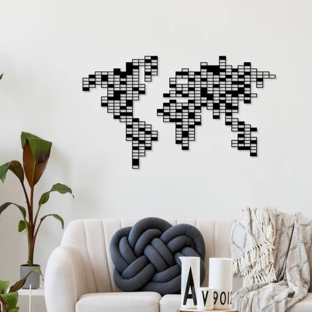 DECORTIE Decortie - metal wall art pixel - Black M.DK.T.16552