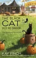 black cat sees his shadow