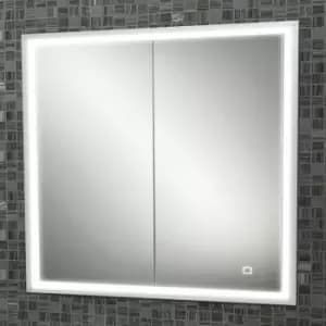 Vanquish 80 Double Door Recessed LED Bathroom Cabinet 730mm H X 830mm W - HIB