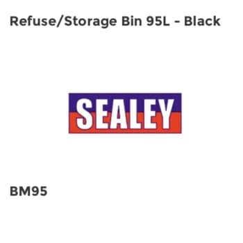Refuse/Storage Bin 95L - Black