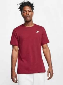 Nike Sportswear Club Short Sleeve T-Shirt - Red