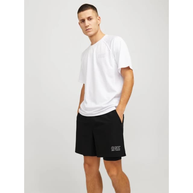 Jack and Jones Mens Performance Gym Shorts Black male XL