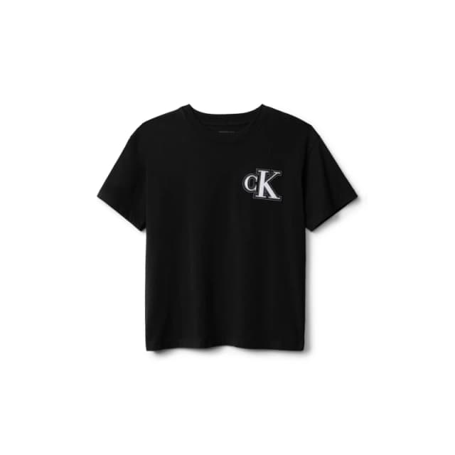 Calvin Klein Jeans Kids CKJ Logo Regular Fit T-Shirt CK Black BEH male 12Y