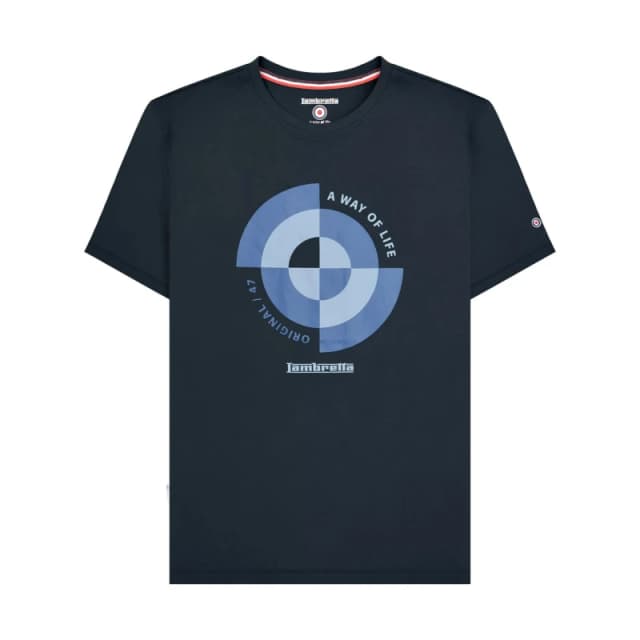 Lambretta Lambretta Men Target Quadrant Big & Tall T-Shirt in Navy Size: 3X-Large Navy XXXL Male 5063703718257