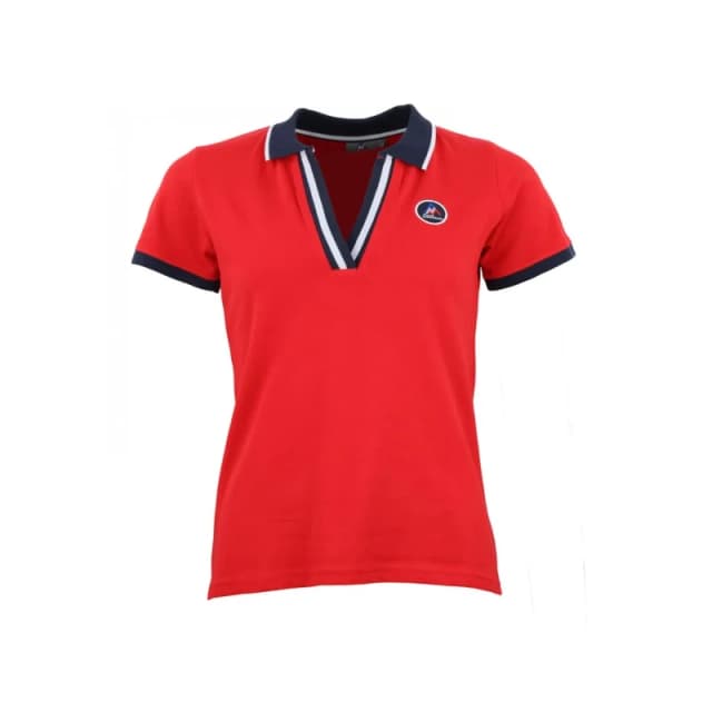 Womens polo shirt Peak Mountain Asfalte Rouge Female M