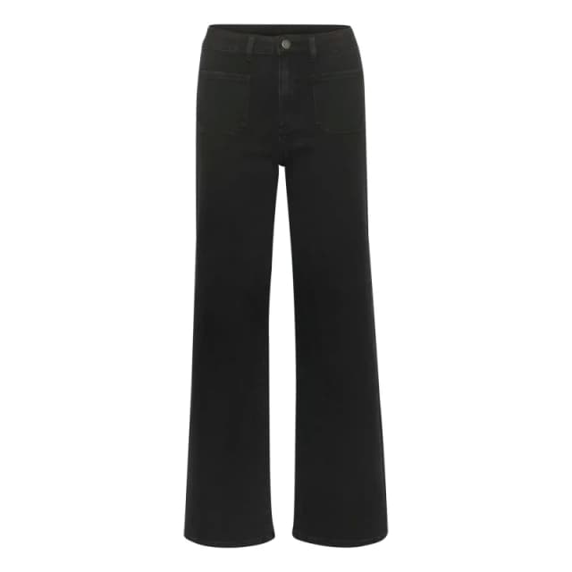 Kaffe Womens wide-leg jeans KAFFE Karla HW Noir Female 42