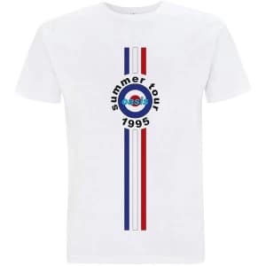 Oasis - Stripes '95 Unisex Large T-Shirt - White