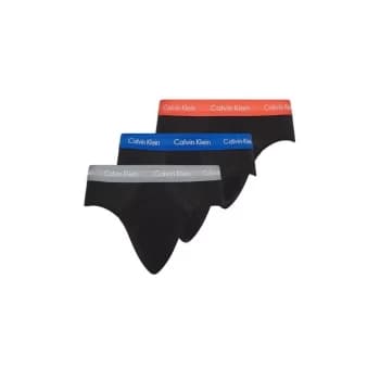 Calvin Klein 3 Pack Briefs - Blu/Silv/Red