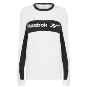Reebok Cliffline Crew Sweatshirt Womens - White