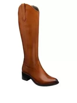 Ravel Ravel Ferns Tan Leather Knee High Western Boot, Brown, Size 7, Women