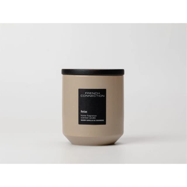 French Connection Stone Collection Warm Vanilla & Cashmere Candle 238g 10053275