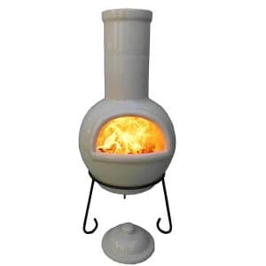 Gardeco Sempra Large Chiminea - Ivory