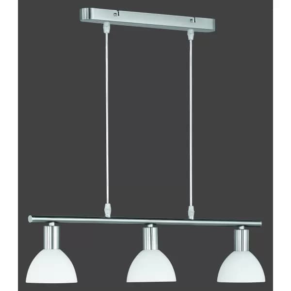 Dallas Modern 3 Light Bar Pendant Ceiling Light Nickel Matt