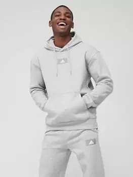 adidas Feel Vivid Hoodie - Grey Size XL Men