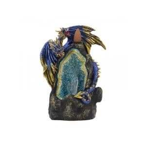 Azure Geode Backflow Incense Burner