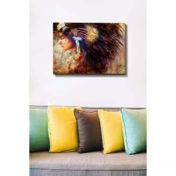 Kanvas Tablo (50 x 70) - 179 Multicolor Decorative Canvas Painting