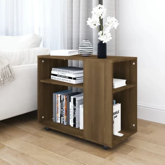 VIDAXL Side Table Brown Oak 70x35x55cm Engineered Wood Vidaxl 8720286931721