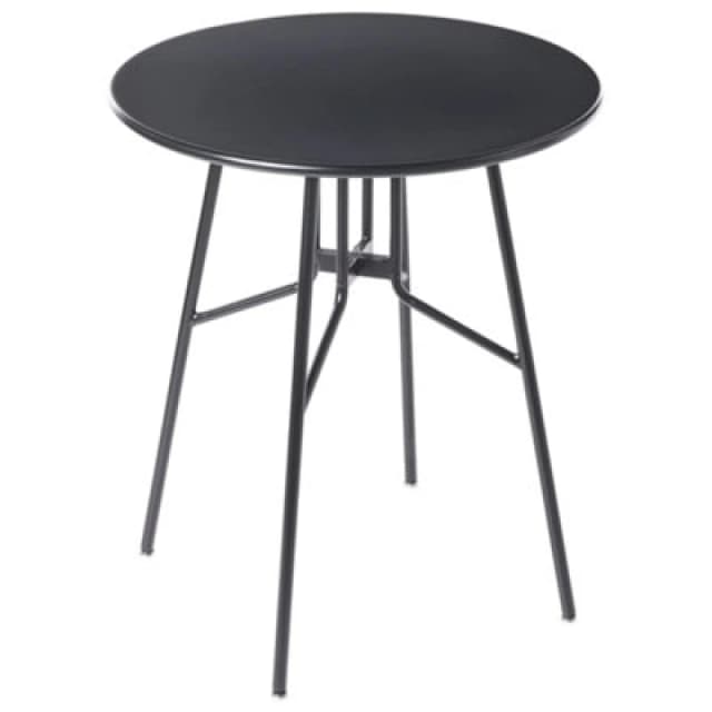 Beliani Bistro Table Taltal 64cm 64cm Metal Black