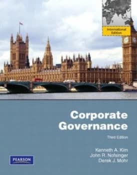 Corporate Governance by Kenneth Kim Paperback