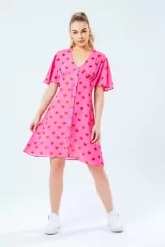 Pink HEART WOMEN DRESS