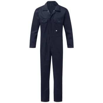 344-NVY-46 344 Stud Front Coverall Navy Blue - 46 - Fort