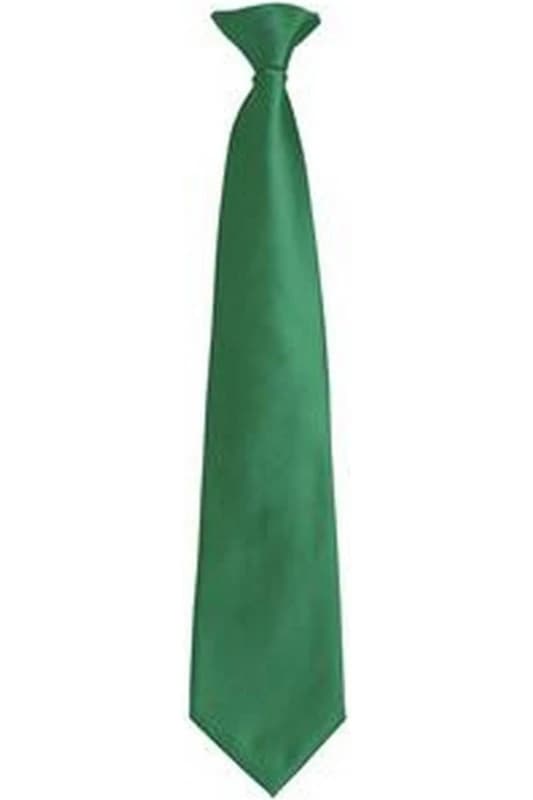 Premier Premier Men Fashion ”ColoursWork Clip On Tie in Emerald Emerald One Size Male 5055805451408