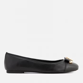 Michael Kors Womens Alice Leather Ballet Flats - Black - US 8/UK 5