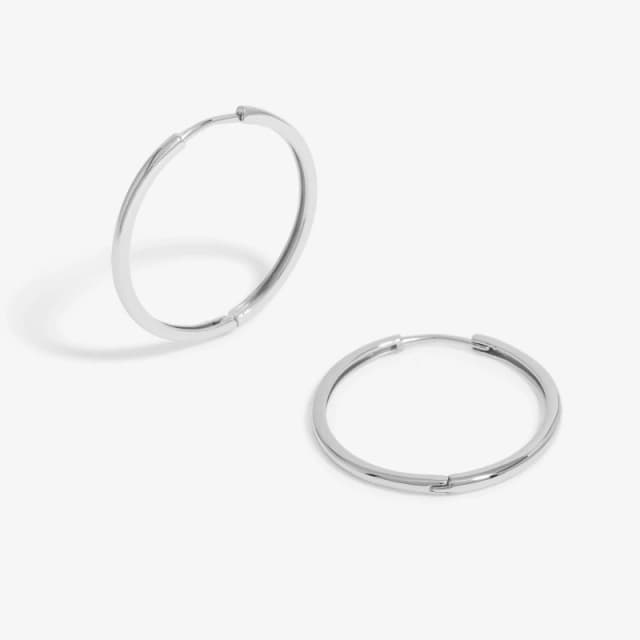 Jon Richard Silver Plated Polished Fine Hoop Earrings Gold female
