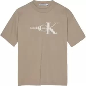 Calvin Klein Jeans Natural Dye Monogram T-Shirt - Neutral