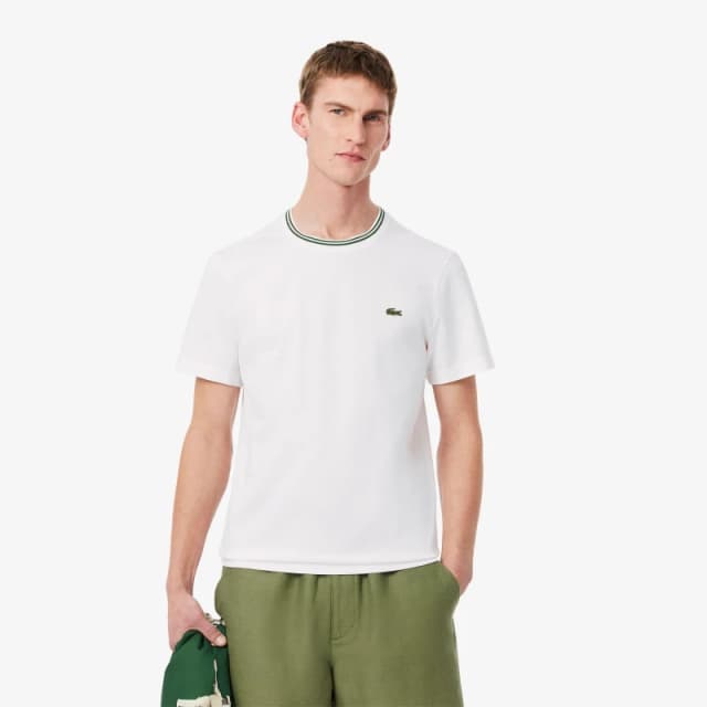 Lacoste Tipped T-Shirt White 001 male S