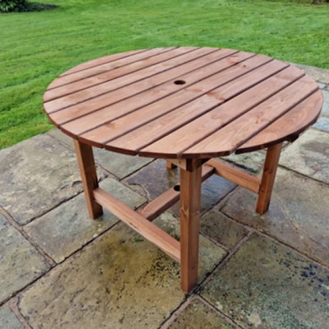 Churnet Valley Garden Furniture Ltd 4 Seat Round Table Diameter 113Cm