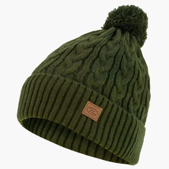 Beanie Highlander Beira lined bobble Vert Unisex TU