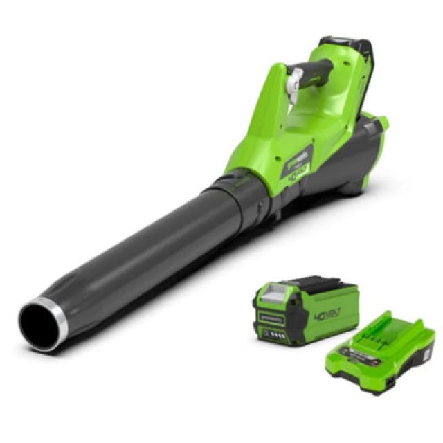 Greenworks GD40ABII 40v Cordless Axial Leaf Blower GD40ABIIK Batteries: 1 x 2ah Li-ion