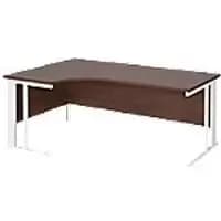 Dams International Left Hand Ergonomic Desk MCM18ELWHW 1,800 x 1,200 x 725 mm