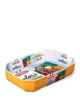 Pyrex Geometric Rectangular Roaster Twin Set - Yellow