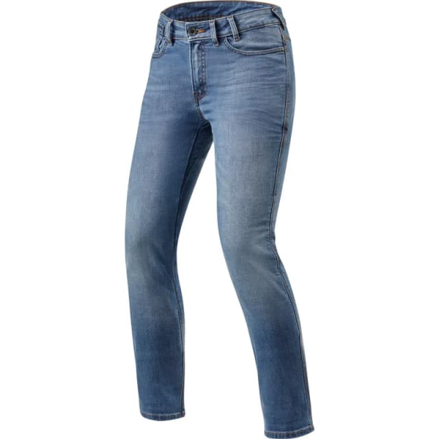 Rev It Victoria Ladies SF Classic Blue Used Motorcycle Jeans (L32) (W29) Classic Blue Used