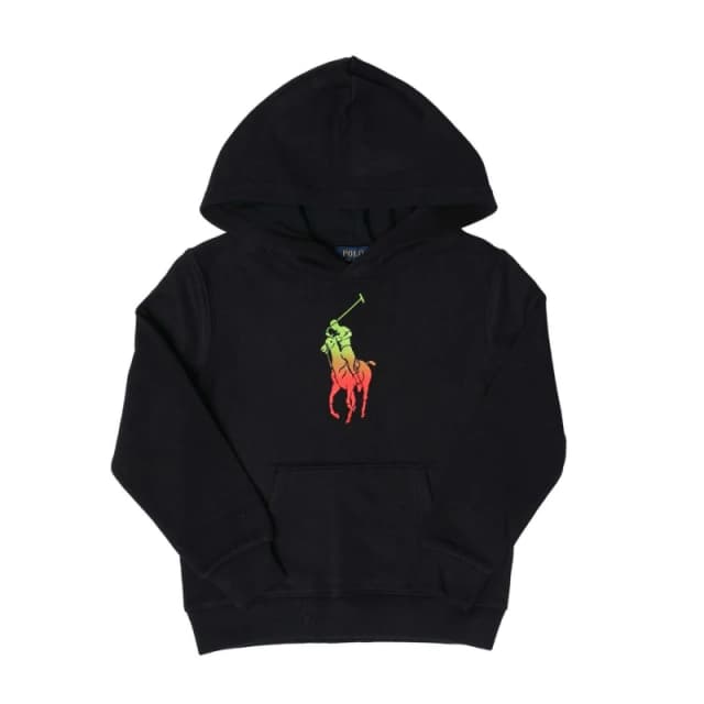 Ralph Lauren Neon Pony Hoody - Black 7 - 8 Years