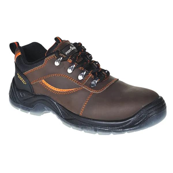 Portwest Steelite Mustang Steel Toe Cap Shoes FW59BRR44 Colour: Brown