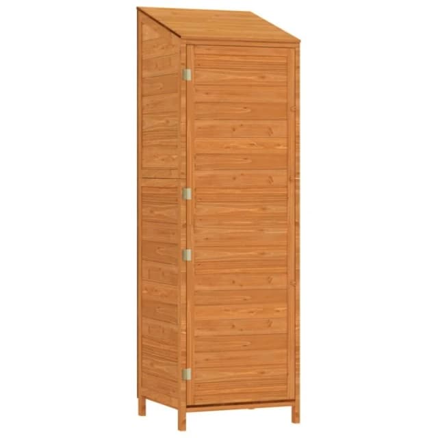 vidaXL Garden Shed Brown 55x52x174.5cm Solid Wood Fir, Brown 152189
